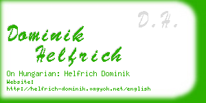 dominik helfrich business card
